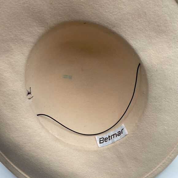 Vintage Cream Wool Fedora Hat Black Mesh Veil & Feathers Glam Chic Old Hollywood - Picture 4 of 8